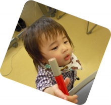 このペン、持ってきたの♪　そうか、そうか(^^)