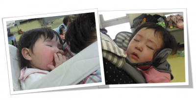 泣き疲れて、そのまま眠ってしまった子たちも♪