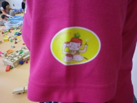 袖には、ココちゃんマーク♪