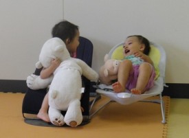 こちらも、“はじめまして”のくつろぐ女子たち♪