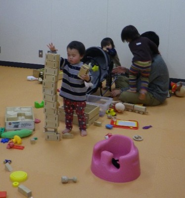 見てみて！　こんなに高く積めるよ！