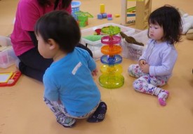 私たち、一番乗りと二番乗りです♪