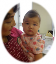 沼田さんに抱っこされるNちゃん♪