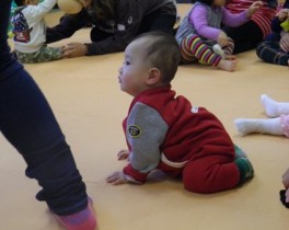 ここにも熱心に聞いている人がいました❤