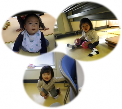 机の下からこんにちは!…の人たち❤