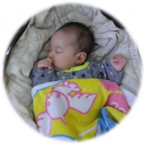 おねんねさんは2ヶ月のRくん♪