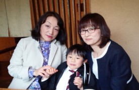 お祝いランチ　大きくなったね♡