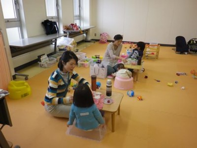 午前で帰った方が多かったので、お昼はこじんまり