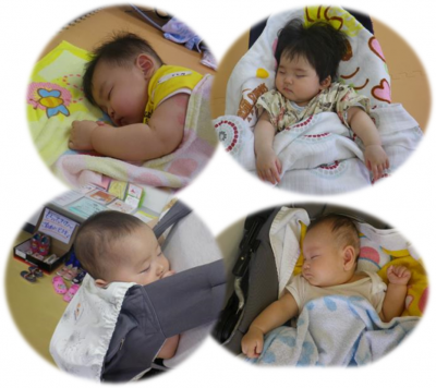 “初おんぶ”でねんねした人もいました❤