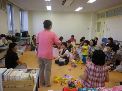 ハンカチを使ったり…