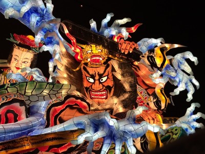 北村隆さんのねぶた、竜神さまアップ