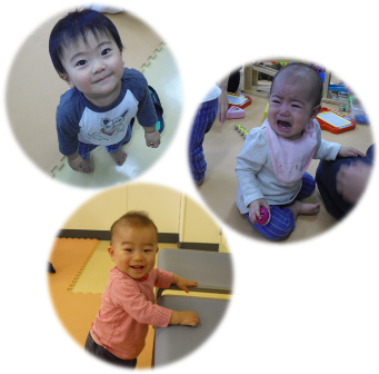 起きてる人たち、泣いてるとこもかわいくて撮っちゃった♪