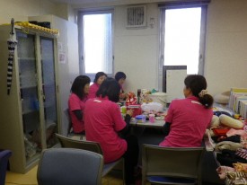 スタッフもみんなでお昼