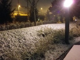 帰り、車の雪を払う作業が待っていました(^^;)スノーブラシを積んでおかなくちゃ!