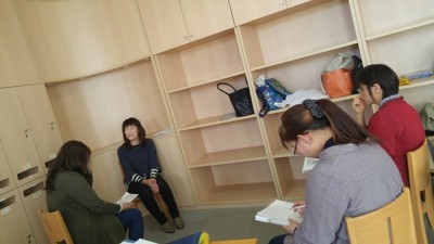 利用者さん役、ビジター役、みんなで順番に